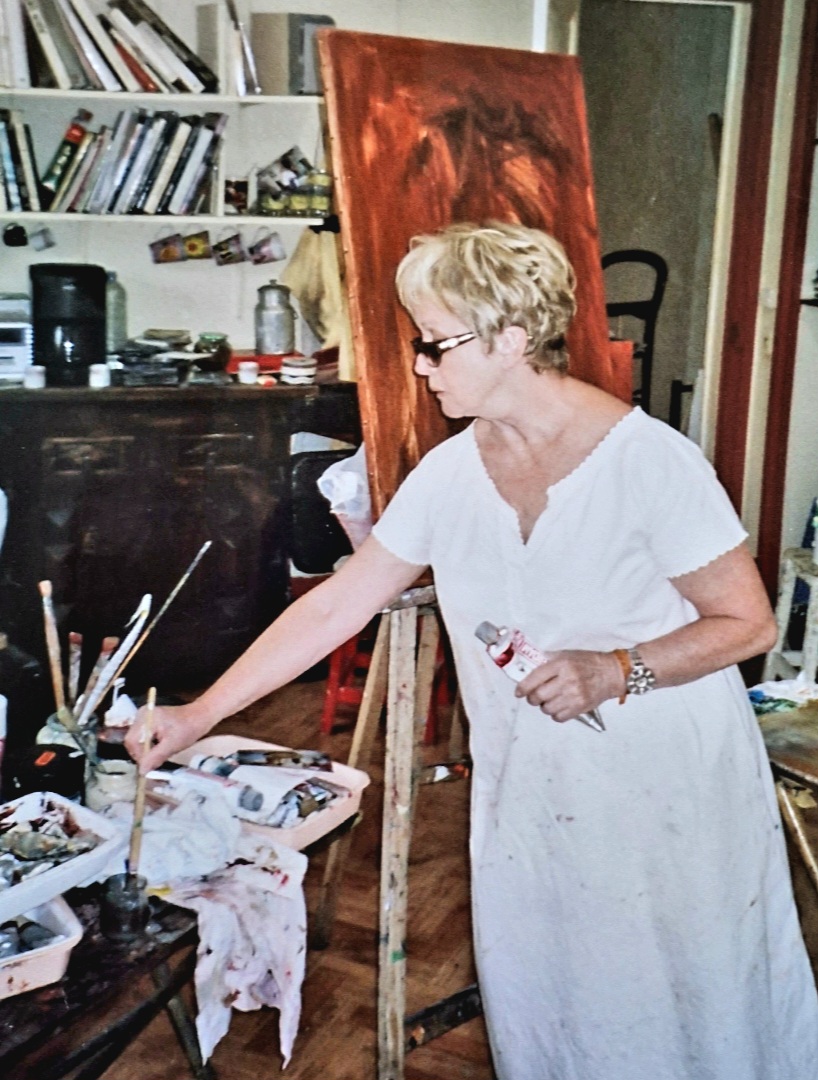 Jeanon dans son atelier